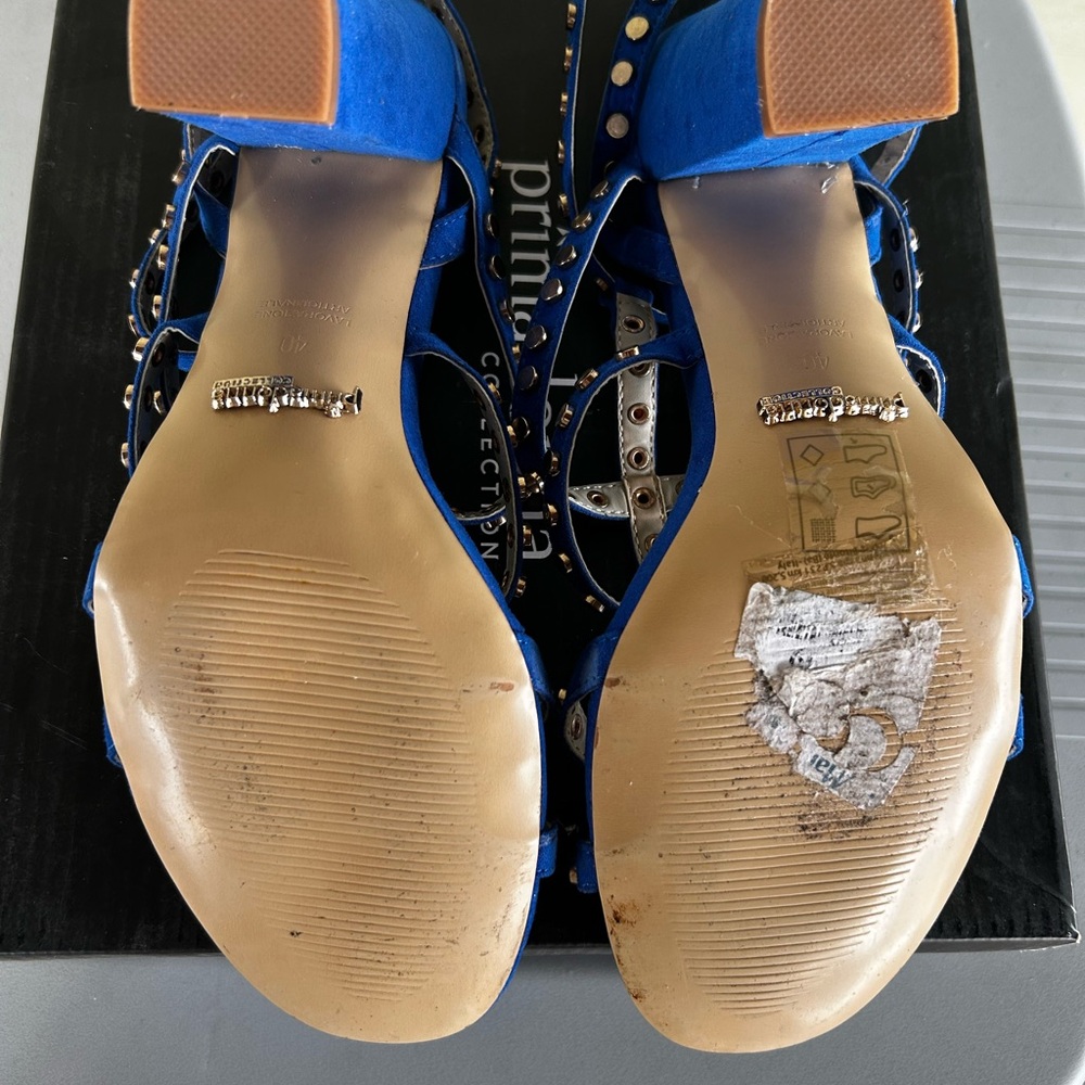 Prima Donna Blue Studded Sandals - Picture 4 of 5